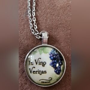 In Wine There Is Truth, Pendant Necklace. Brand New - Never Worn.   NWOT